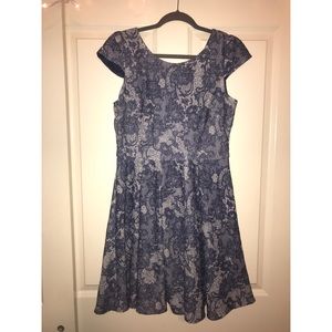 Betsey Johnson Multicolor Blue Lace Dress